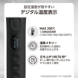 テスコム カールアイロン ブラック TM364A-K-イメージ5