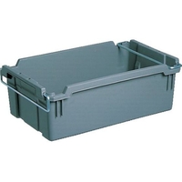 積水テクノ成型 TH型コンテナ(取っ手付) TH-37-2 グレー グレー37610380206 FC632GY-5012899