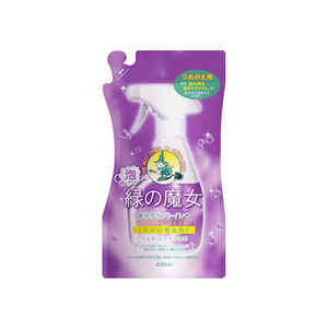 ミマスクリーンケア 緑の魔女 トイレ用洗剤 泡タイプ 詰替 400mL F359376-イメージ1
