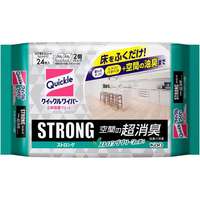 KAO クイックルワイパー 立体吸着ウエットシート ストロング超消臭 24枚入 FC877RX