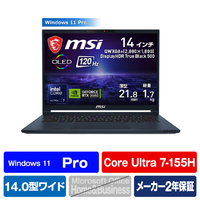 MSI ノートパソコン Stealth 14 AI Studio A1V スターブルー STEALTH14A1VFG4009JP