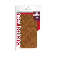 エム・ディー・シー iPhone 15 Pro用ケース new balance[手帳ケース/スタンプロゴスエード] キャメル MD-75397-3