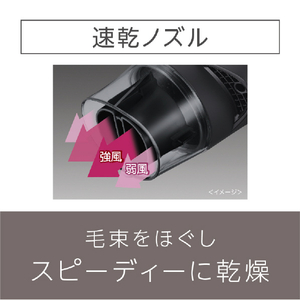 パナソニック ヘアドライヤー イオニティ ピンク調 EHNE6JP-イメージ5