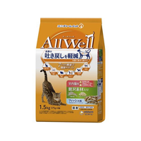 ユニ・チャーム AllWell 室内猫用 贅沢素材入り フィッシュ味 天然小魚とささみフリーズドライ入り 1.5kg FC107RK