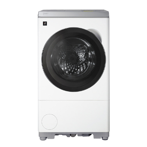SHARP 【左開き】12kgドラム式洗濯乾燥機 マットホワイト ES-12X2-WL-イメージ1
