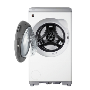 SHARP 【左開き】12kgドラム式洗濯乾燥機 マットホワイト ES-12X2-WL-イメージ3