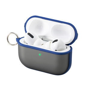 musashino LABEL AirPods Pro Wireless Charging Case用ハイブリッドカバー ネイビー CP-APP1C1/N-イメージ2