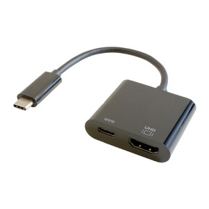I・Oデータ Power Delivery 100W充電対応 USB-C⇒HDMI変換アダプター ブラック GP-CHDH100/B-イメージ1