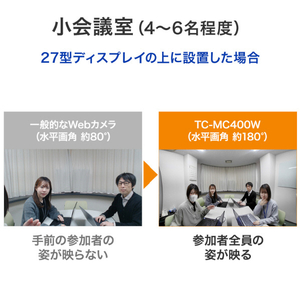 I・Oデータ 広角180度 マイク付きWebカメラ TC-MC400W-イメージ6