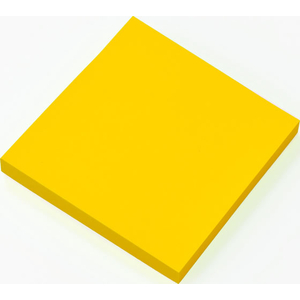 ビュートン メモる 全面粘着ふせん 75×75mm イエロー 100枚 FCJ302M-ZN-75-Y-イメージ2