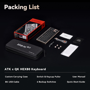 ATK Hex80 Wired Magnetic HE keyboard Sandgold H80-S-イメージ13