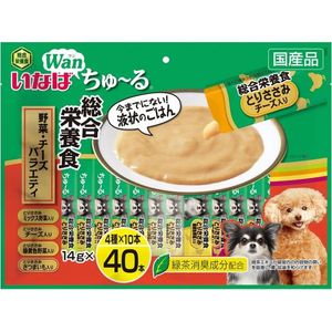 いなば ちゅーる 総合栄養食 野菜・チーズバラエティ 14g×40P FCD548H-イメージ1