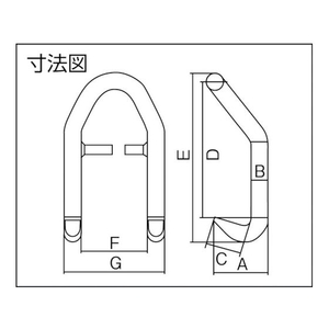 三木ネツレン DD-B型 2TON フック 210432256318 FC807HB-4486315-イメージ3