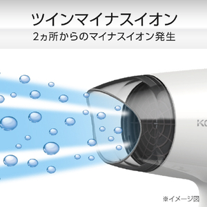 コイズミ ドライヤー ホワイト KHD-9630/W-イメージ7