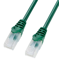 サンワサプライ ツメ折れ防止CAT5eLANケーブル(10．0m) グリーン LA-Y5TS-10G
