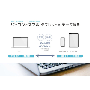 カシムラ Type-C to C USB充電&同期ケーブル 1．2m ホワイト AJ-643-イメージ7