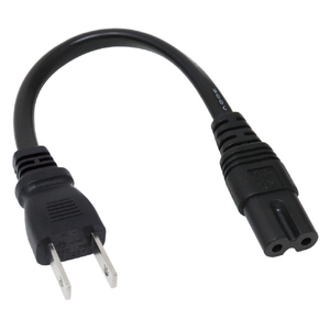 アイネックス ACアダプタ用電源ケーブル 0．18m ブラック ACP-C7018-イメージ1