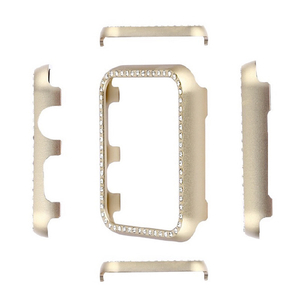 GAACAL Apple Watch Series 7-8 [45mm]用メタリック スワロフスキーフレーム ゴールド W00290G6-イメージ1