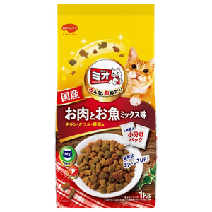 日本ペットフード ミオドライミックス お肉とお魚ミックス味 1kg ﾐｵﾄﾞﾗｲﾐﾂｸｽｵﾆｸﾄｵｻｶﾅﾐｯｸｽ1KG-イメージ1