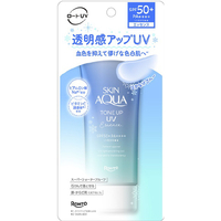ロート製薬 トーンアップUVエッセンスブルー(80g) スキンアクア SAﾄ-ﾝｱﾂﾌﾟUVｴﾂｾﾝｽﾌﾞﾙ-80G