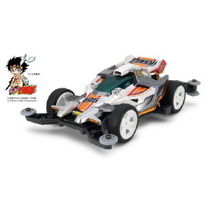 【新生ダッシュマシンにいよいよ新皇帝登場】 ●ダブルシャフトモーターを搭載した高性能レーサーのプラスチックモデル組み立てキットです。小学館の「コロコロアニキ」第2号で連載がスタートした武井宏之先生のミ
