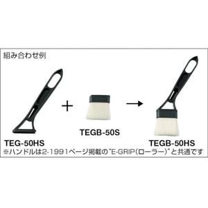 トラスコ中山 E-GRIP ハンドルのみ 50MM 筋違型 筋違型195mmTEGB-50S､TEGS-50S､TEGD-50S FC663JK-3829618-イメージ3