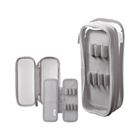 リヒトラブ XCOA リバーシブルクリヤーペンケース ライト クリヤーグレー FCG352W-A3810-27