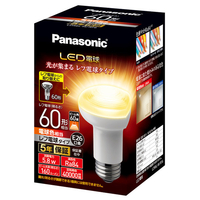 パナソニック LED電球 E26口金 ビーム光束160lm(5．8Wレフ電球タイプ) 電球色相当 LDR6LWRF6