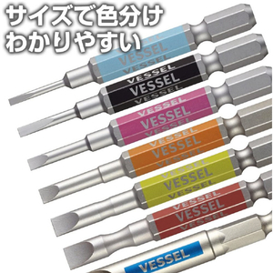 ベッセル（ＴＮ） 剛彩ビット　２本組　（片頭）　－１．８×６５ｍｍ GS16PL18-イメージ3