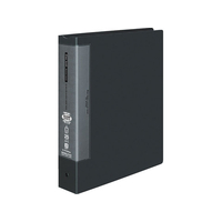 コクヨ クリヤーブック ウェーブカット差替A4タテ30穴 背幅63ダークグレー F815538-ﾗ-T740NDM