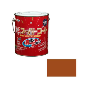 アサヒペン 油性スーパーコート 1.6L カーキー FC397NV-イメージ1