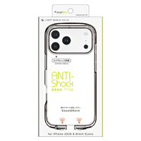 トリニティ iPhone 17 Pro Max用[LIGHT SHIELD Solid] 超精密設計 衝撃吸収 ハイブリッドクリアケース クリア×ブラック TR-IP25L3-LDSL-CLBK