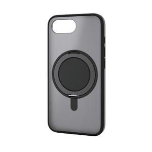 エレコム iPhone17e/16e用 ハイブリッドケース MAGKEEP スタンド マットブラック PM-A25SMAGSTBK-イメージ2