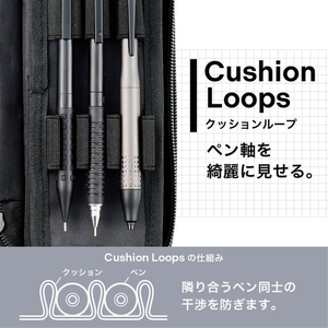 リヒトラブ XCOA スプレッドダブルペンケース ライト ジェットブラック FCG353W-A3811-24-イメージ4