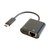I・Oデータ Power Delivery 100W充電対応 USB-C⇒LAN変換アダプター ブラック GP-CR45H100/B-イメージ1