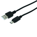 ミヨシ 発熱感知センサー搭載 USB Type-Cケーブル(1m) ブラック SCC-SF10/BK