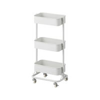 アイリスオーヤマ キッチンワゴンスリム ホワイト W390×D275×H808mm FCE160Y-KWG-HAS