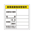 ユニット 600×600mm 廃棄物保管場所標識(産業用 FCJ010N-EA983CY-4