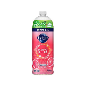 KAO キュキュット ピンクグレープフルーツの香り つめかえ用 700mL FC294NM-イメージ1