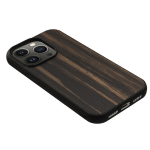 Man & Wood iPhone 14 Pro Max用天然木ケース Ebony I23644I14PM-イメージ2