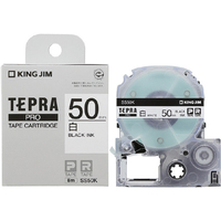キングジム テプラ PROテープカートリッジ 50mm幅 白ラベル/黒文字 SS50K