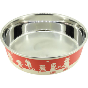ドギーマン ステンレスの食器 ごはんにゃわん 犬用 S ビストロ FCJ190K-イメージ1