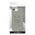 トリニティ iPhone 17e / 16e用 [Silky Armor] シルキータッチケース マットクリアブラック TR-IP26S-SANM-CLBK
