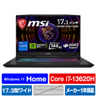 MSI ノートパソコン Katana 17 B13V ブラック KATANA17B13VFK4334JP