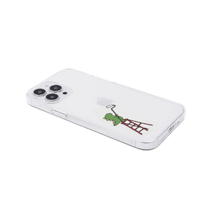 AKAN iPhone 15 Pro用ソフトクリアケース ペインティング グリーン AK25645I15PR-イメージ3