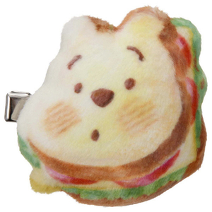 タカラトミーアーツ ディズニーキャラクター/Nuiパン/ぬいぐるみ前髪クリップ/サンドウィッチ/プー・ピグレット NUIﾊﾟﾝﾇｲｸﾞﾙﾐﾏｴｶﾞﾐｸﾘﾂﾌﾟﾌﾟ--イメージ1