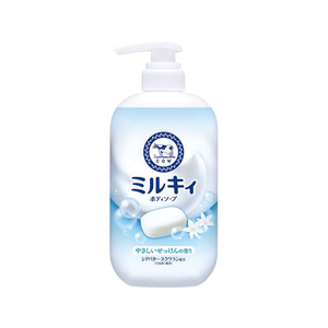 牛乳石鹸 ミルキィボディソープ せっけんの香り ポンプ 500mL FC396PU-イメージ1