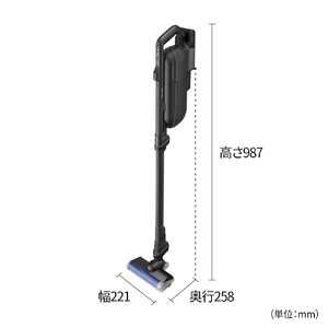 シャープ 紙パック式コードレススティッククリーナー RACTIVE Air POWER ブラック系 EC-KR70A-B-イメージ3