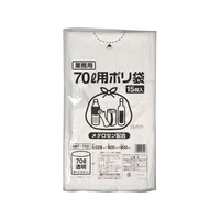 伊藤忠リーテイルリンク ポリゴミ袋(メタロセン配合) 透明 70L 15枚 FCS9724-GMT-702