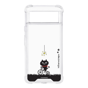 abbi FRIENDS Google Pixel 8用ネコマンジュウハイブリッドケース サイクリング ABF26645P8-イメージ1
